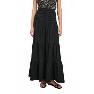 NEW RAILS agatha cotton poplin maxi skirt in black
